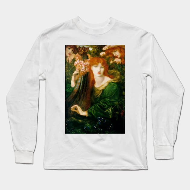 La Ghirlandata, Dante Gabriel Rossetti Long Sleeve T-Shirt by immortalpeaches